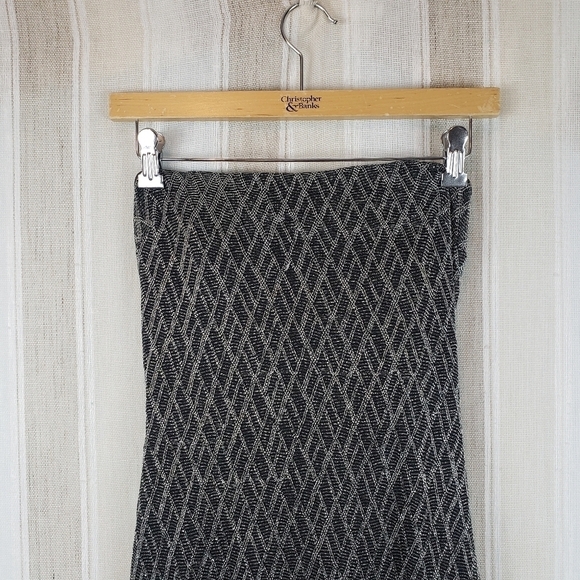 Vintage Jessica McClintock Gunne Sax Strapless Maxi Dress‎ Sparkly Size 7 - Picture 2 of 13